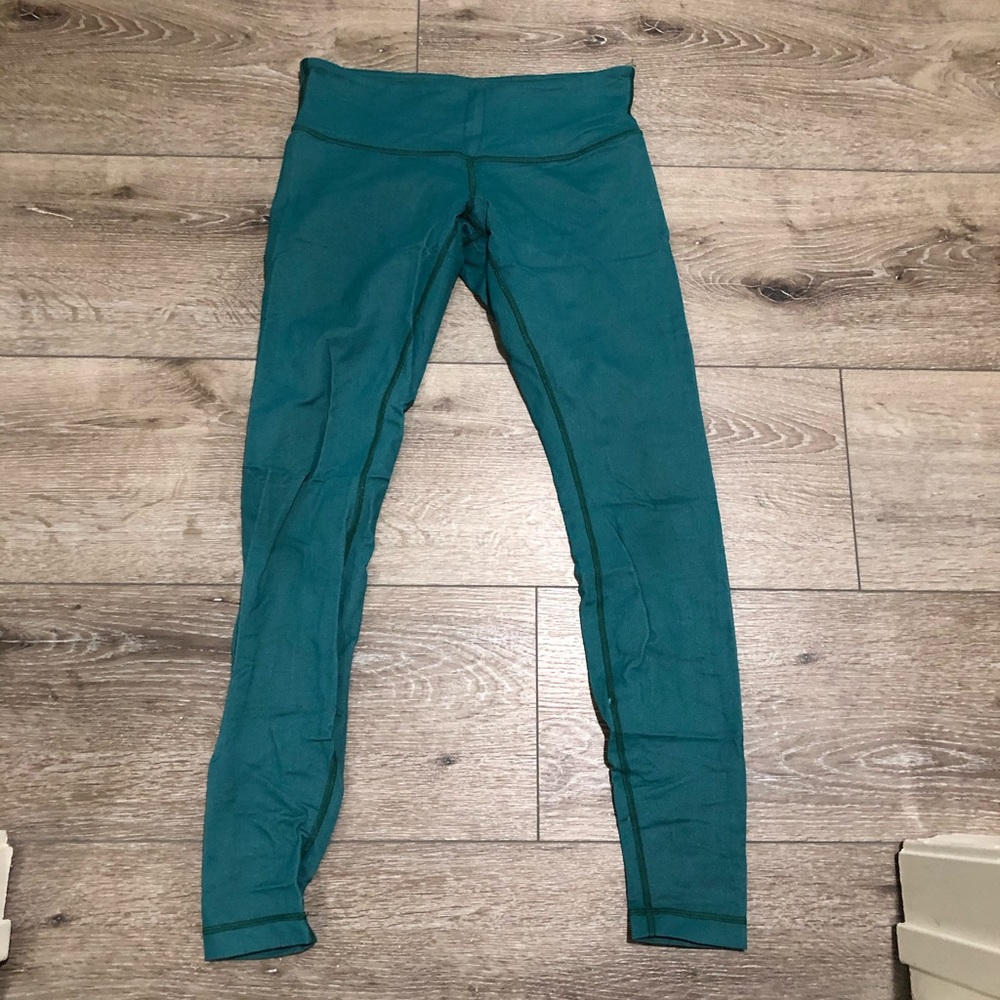 Teal lulu wunder under leggings